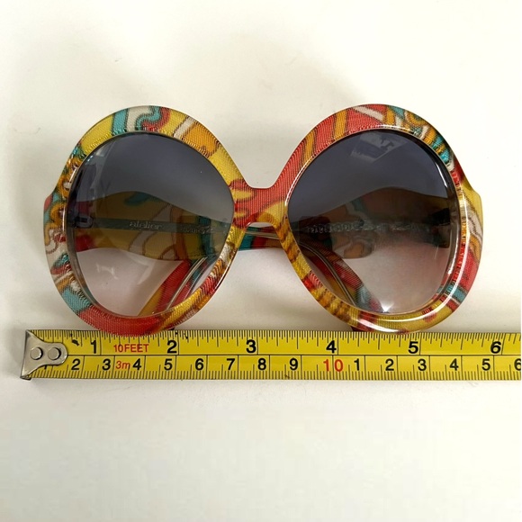 Vintage Atelier 70’s Oversized Colorful Hippie Sunglasses Gradient Lens Austria - Picture 14 of 14